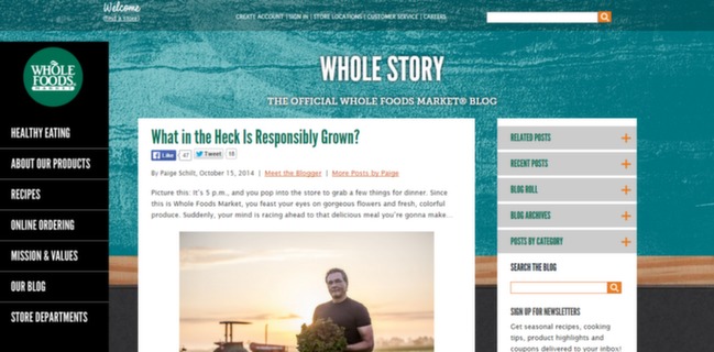 Whole Foods Content 